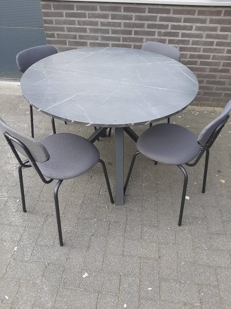 Ikea mariedamm ronde eettafel, Huis en Inrichting, Tafels | Eettafels, Ophalen, Rond, Zo goed als nieuw, Vier personen