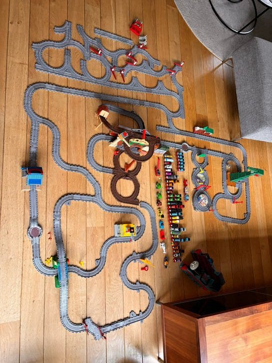 Grote Thomas de Trein TrackMaster set met veel treinen, Ophalen of Verzenden, Gebruikt, Jongen of Meisje