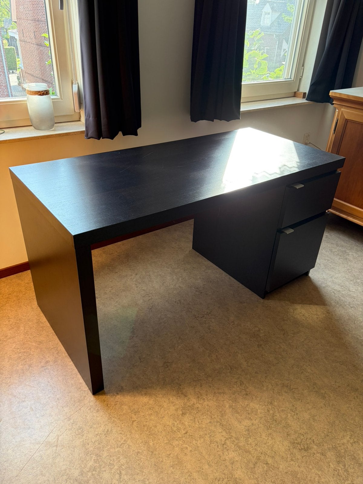 Bureau ikea, Huis en Inrichting, Bureaus, Ophalen, Gebruikt, 65 cm, Spaanplaat of MDF