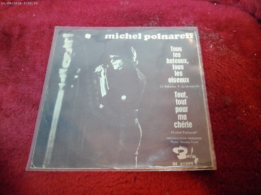Michel Polnareff - Tous les Bateaux, Gebruikt, Fotohoes, 7 inch, Ophalen of Verzenden