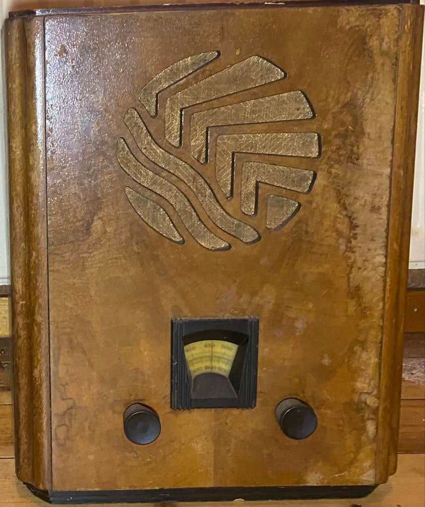 Antieke Radiola 427 / NSF YD4 'Tombstone' Radio (1933-1934), Antiek en Kunst, Antiek | Tv's en Audio, Ophalen of Verzenden
