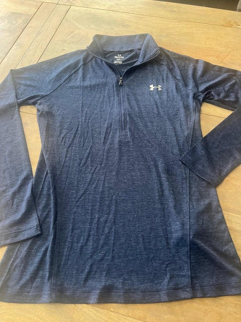 Als nieuw d blauw sportshirt Under Armour mt s, Under Armour, Ophalen of Verzenden, Zo goed als nieuw, Maat 48/50 (M)