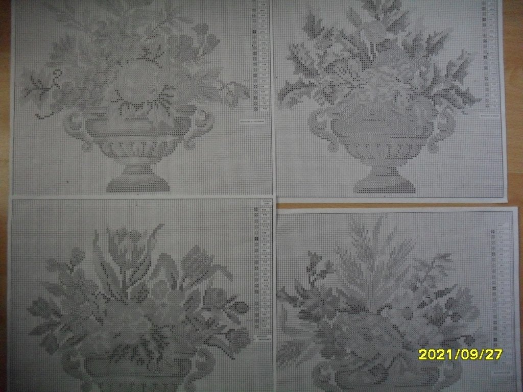 NIEUWE Patronen Seizoenen boeketten. Verkoop ook DMC garens, Ophalen of Verzenden, Nieuw, Handborduren, Patroon