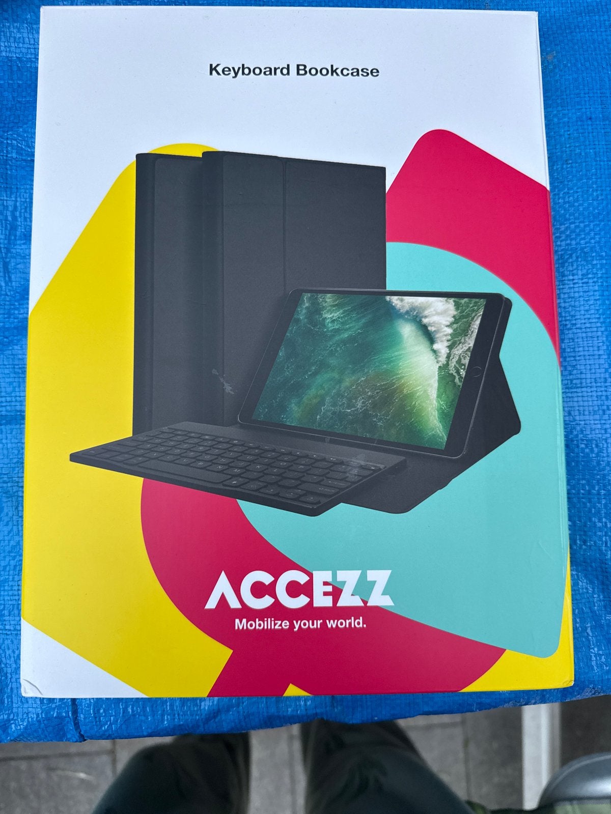ACCEZZ Keyboard Bookcase voor iPad, Overige modellen, Zwart, Nieuw, 64 GB