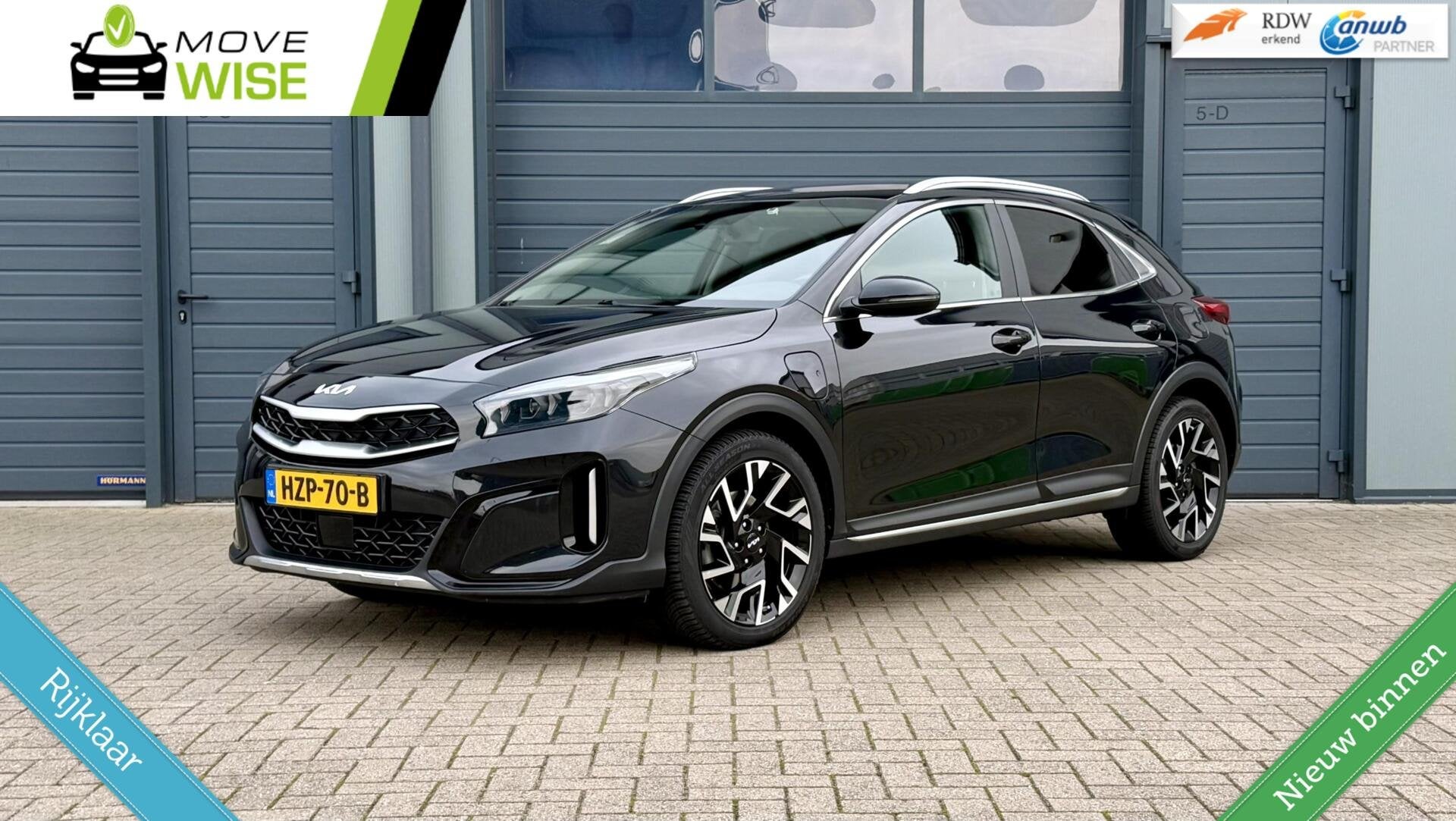 Kia XCeed 1.6 GDi PHEV 140pk DynamicPlusLine | Plug In Hybri, Auto's, Gebruikt, Leder en Stof, Zwart, 59 km/l