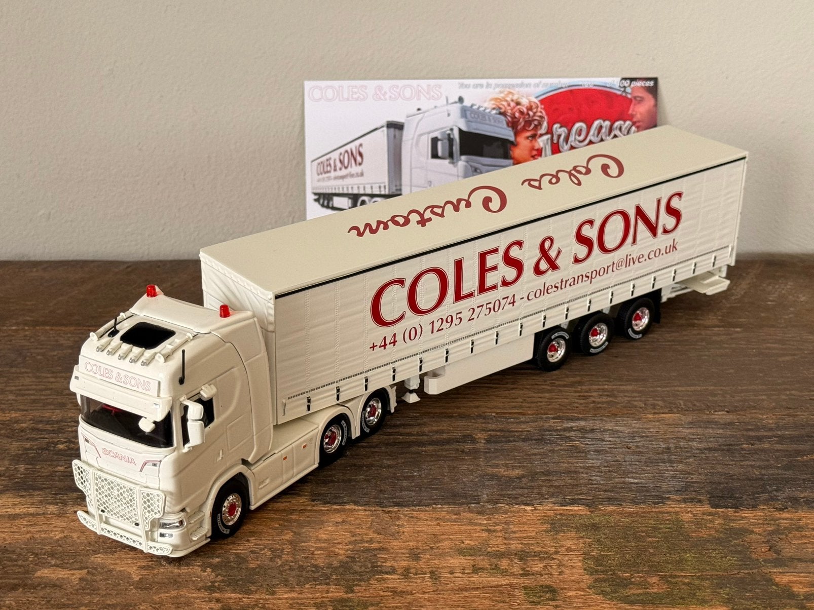 Tekno - Scania next gen Coles & Sons, Ophalen of Verzenden, Zo goed als nieuw, Bus of Vrachtwagen, Tekno