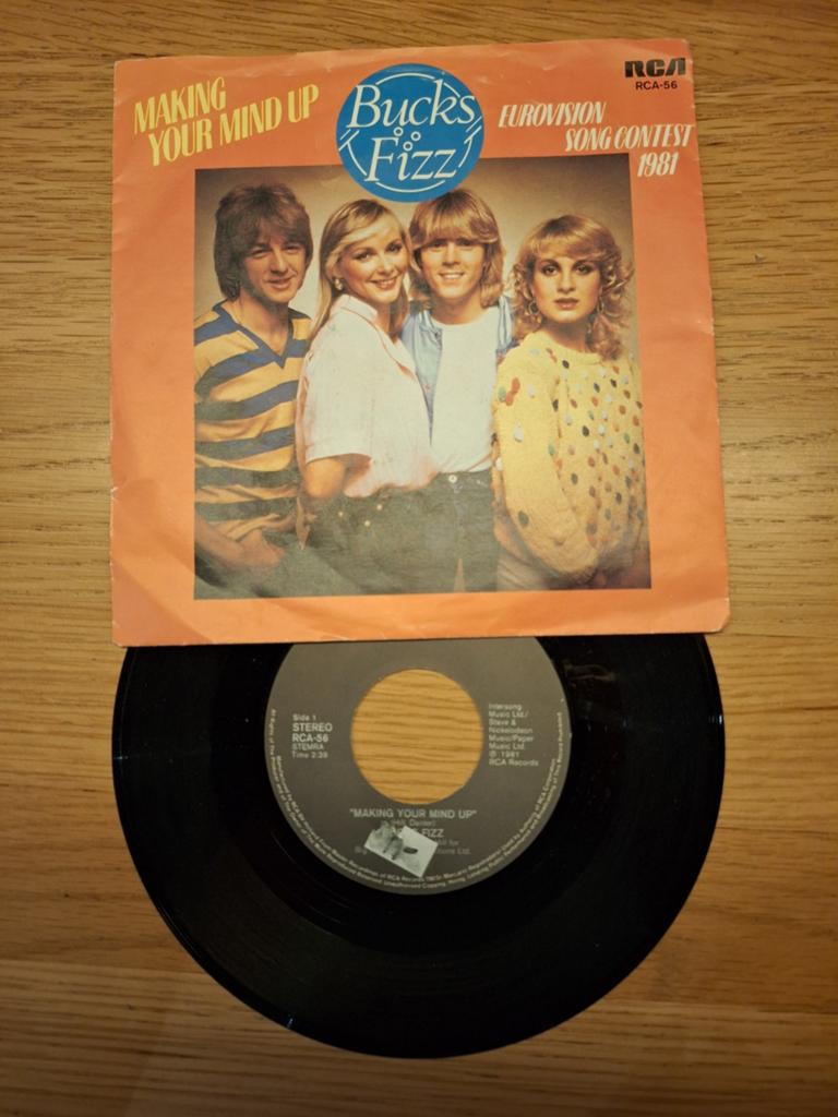 Bucks Fizz - Making Your Mind Up (Eurovision 1981), Cd's en Dvd's, Vinyl Singles, Gebruikt, 7 inch, Ophalen of Verzenden, Pop