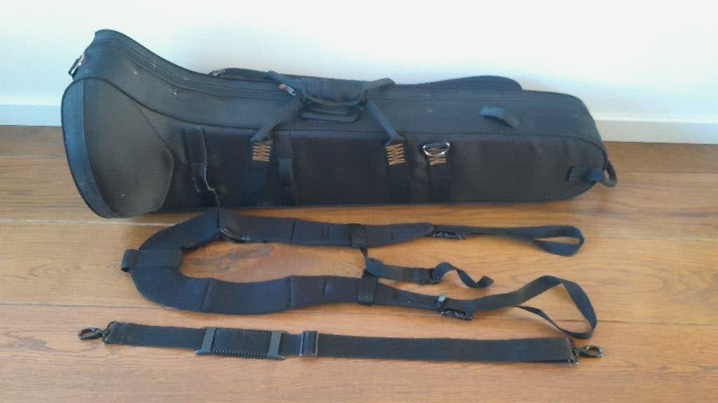 Protec tenor trombone case PB306CT, Muziek en Instrumenten, Blaasinstrumenten | Trombones, Ophalen, Gebruikt, Tenor, Met koffer