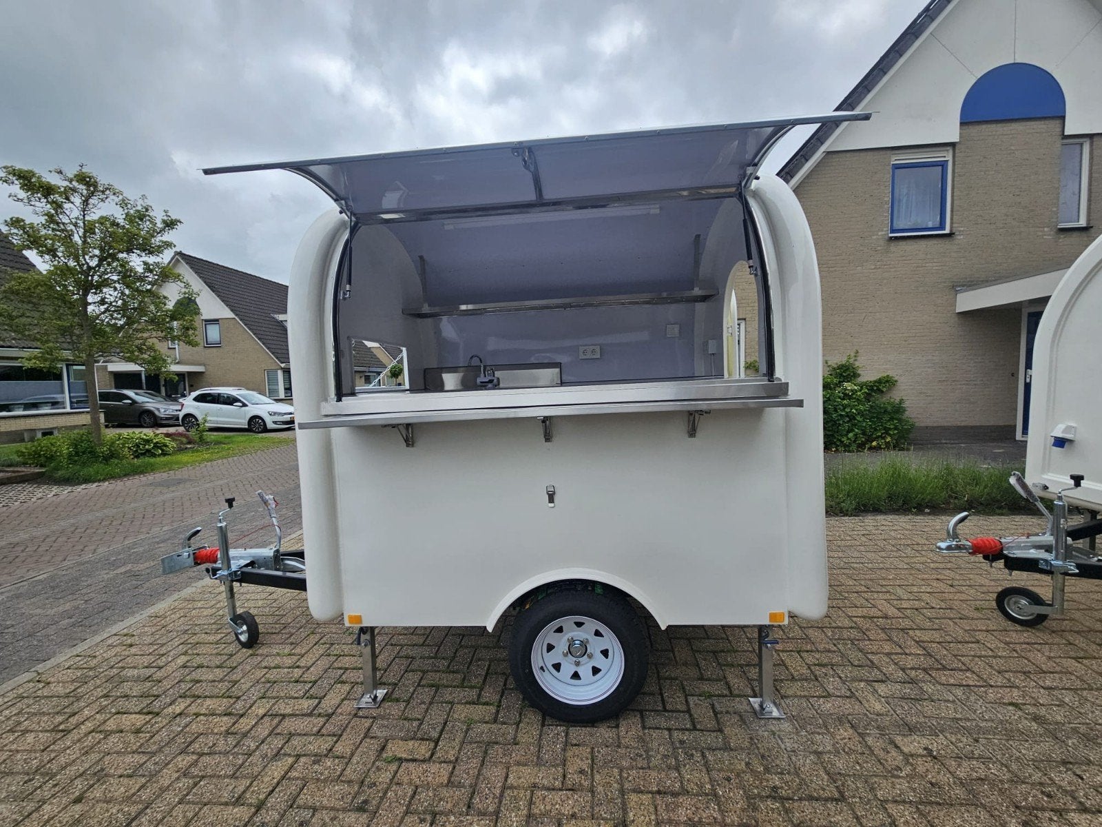 Foodtrailer Roundtop S Wit met Coc, op voorraad!, Ophalen