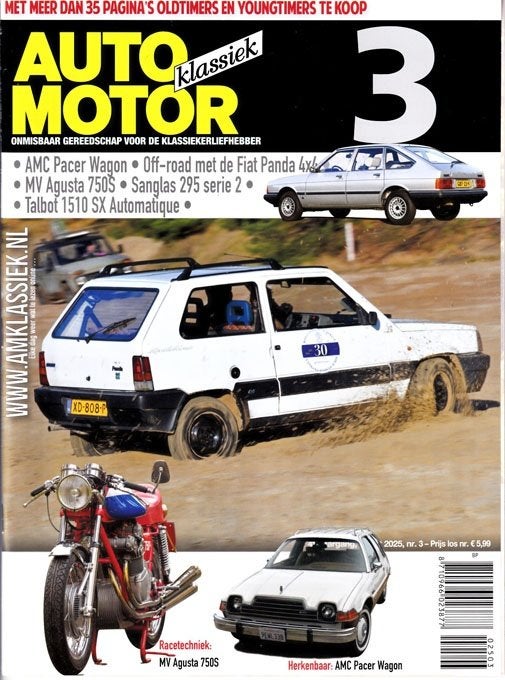 AMK 3 2025 : Fiat Panda 4x4 - Talbot 1510 SX - AMC Pacer, Ophalen of Verzenden, Gelezen, Algemeen