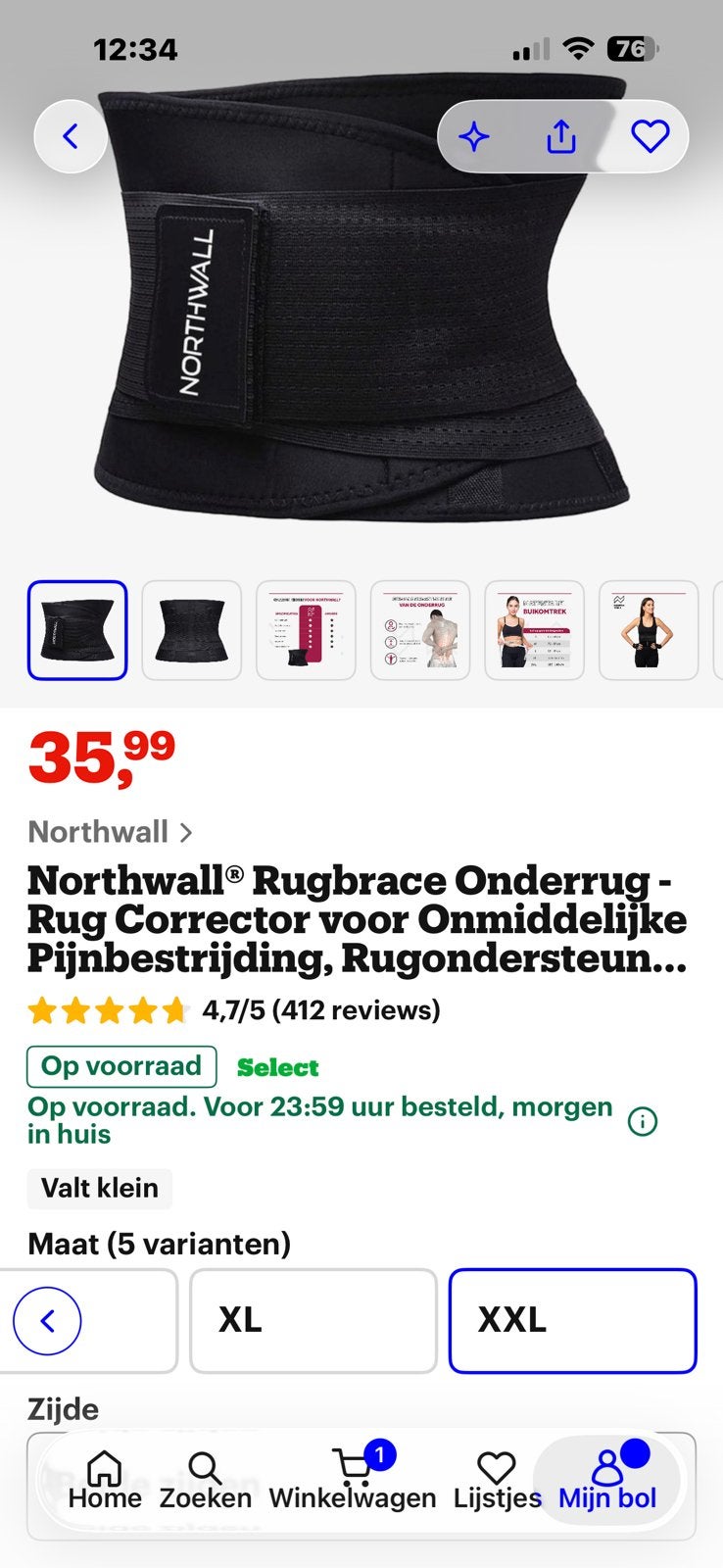 Rugbrace, Diversen, Ophalen of Verzenden, Zo goed als nieuw