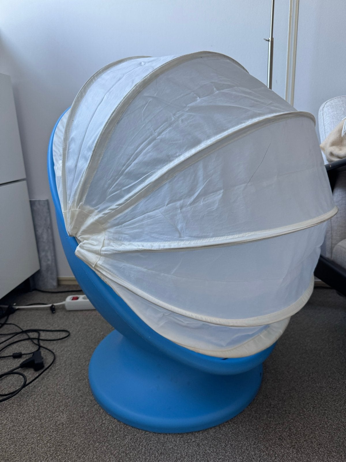 Ikea LÖMSK Draaistoel - Blauw swivel chair, Ophalen, Gebruikt, Stoel