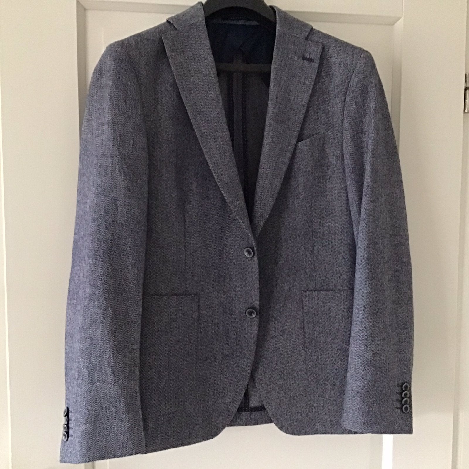 Colbert, Kleding | Heren, Kostuums en Colberts, Ophalen of Verzenden, Zo goed als nieuw, Maat 48/50 (M), Blauw