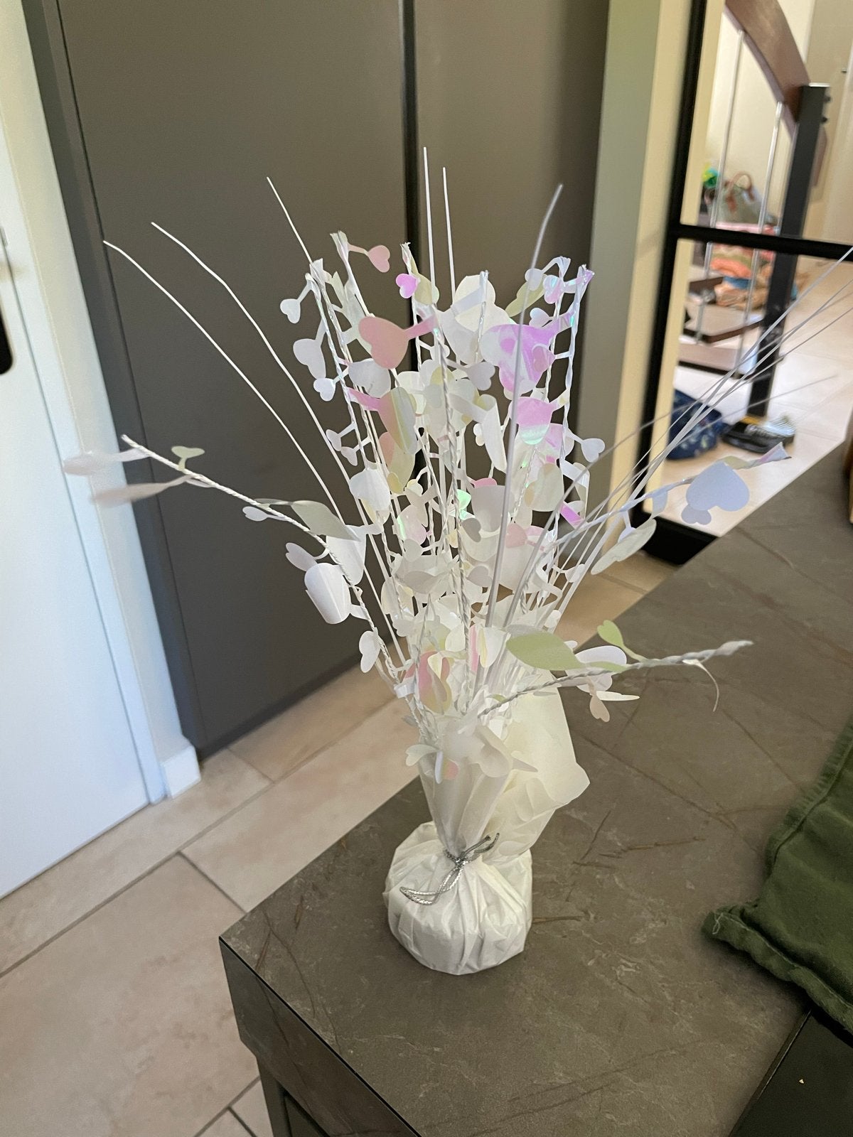 Bruiloft decoratie takken met hartjes, Ophalen, Zo goed als nieuw, Versiering, Geboorte of Huwelijk