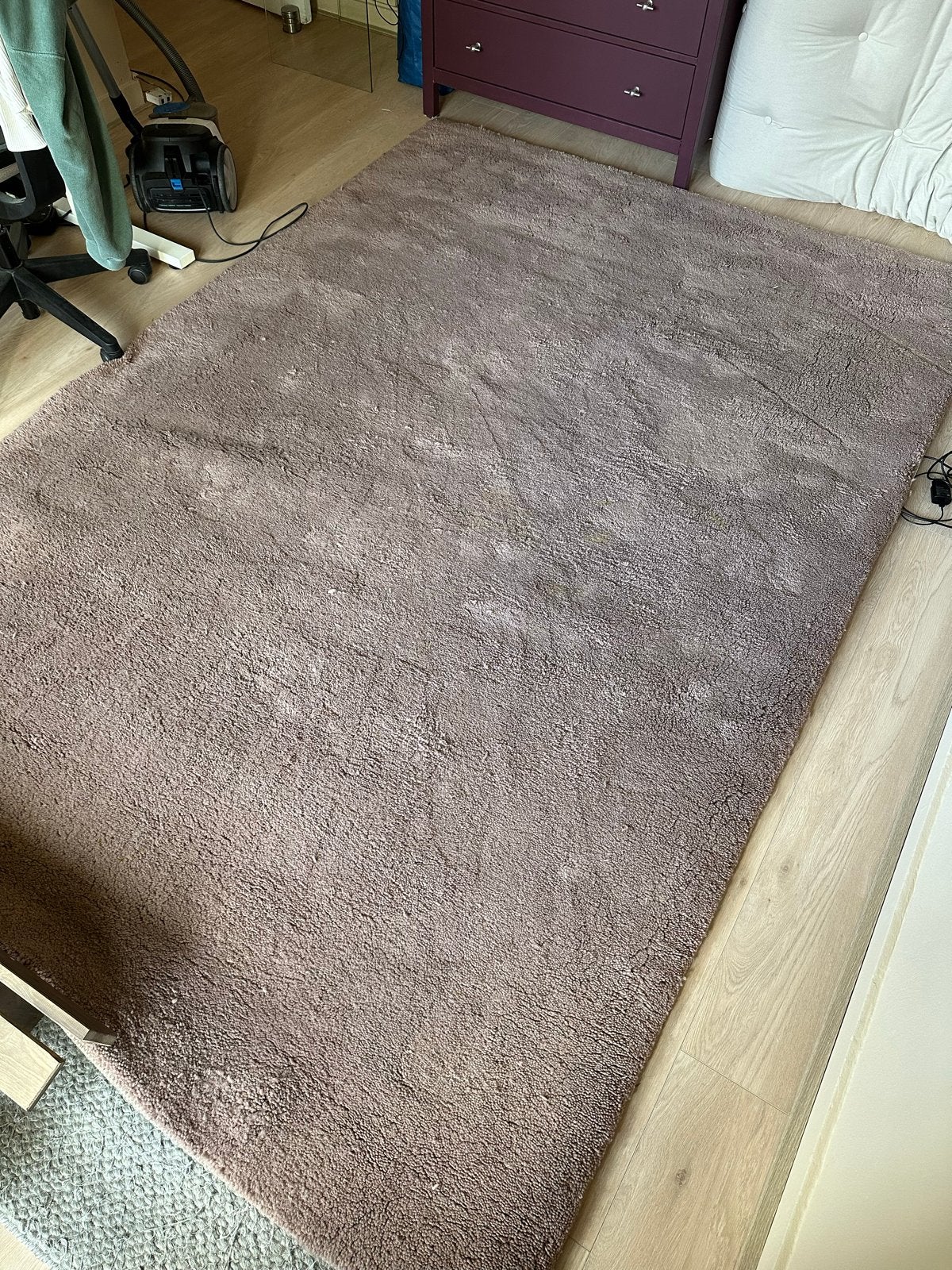 Super dik groot Marokkaans Berber kleed roze/lila/paars, Ophalen, Berber/marrokaans, 150 tot 200 cm, 200 cm of meer