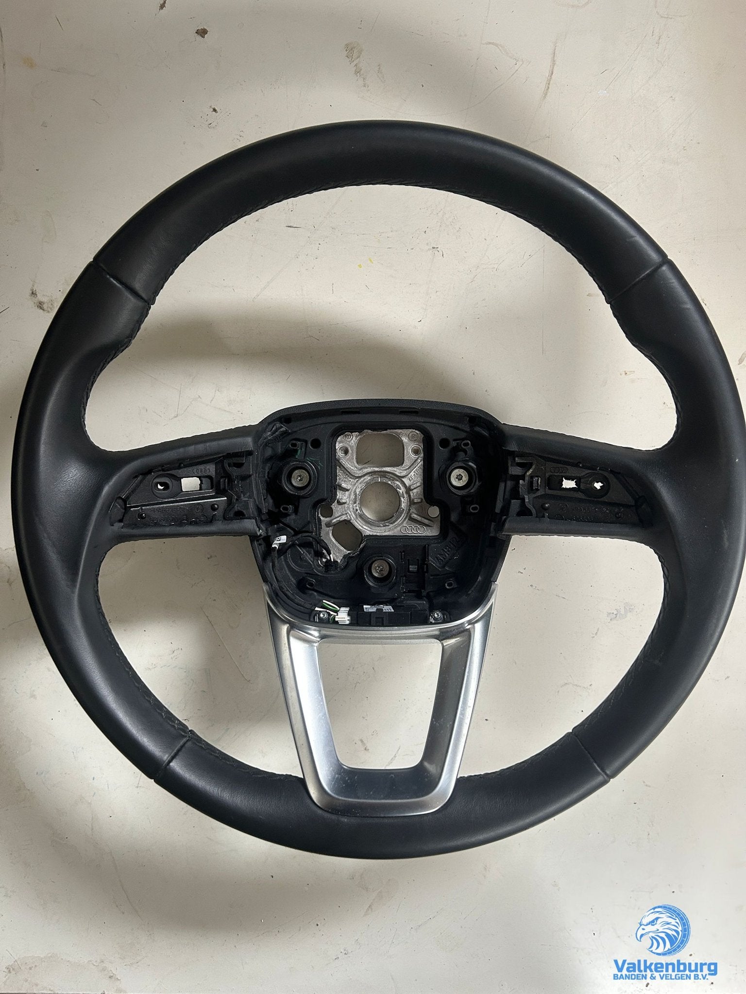 Originele Audi A4 S4 Q4 Q5 Q7 Q8 leder stuurwiel stuurbedien, Gebruikt, -, -, Ophalen of Verzenden