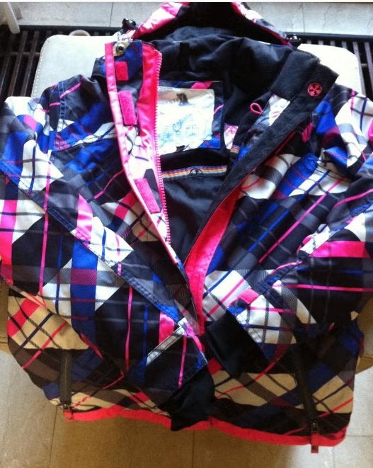Meisjes ski jack Brunotti Hipertex mt 152 roze/zwart, Meisje, Ophalen of Verzenden, Zo goed als nieuw, Hipertex
