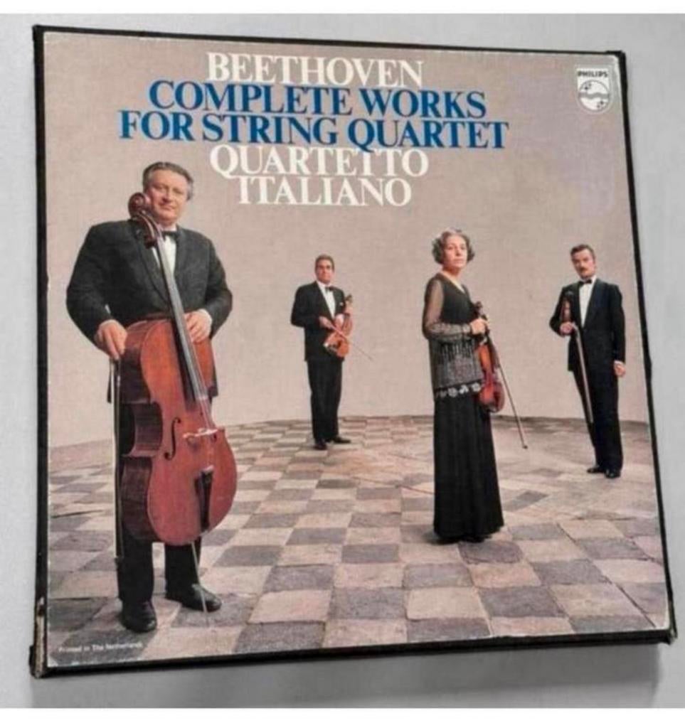 QUARTETTO ITALIANO BEETHOVEN 10-Vinyl string quartets BOXSET, Beschermende buitenhoes, Ophalen of Verzenden, Zo goed als nieuw