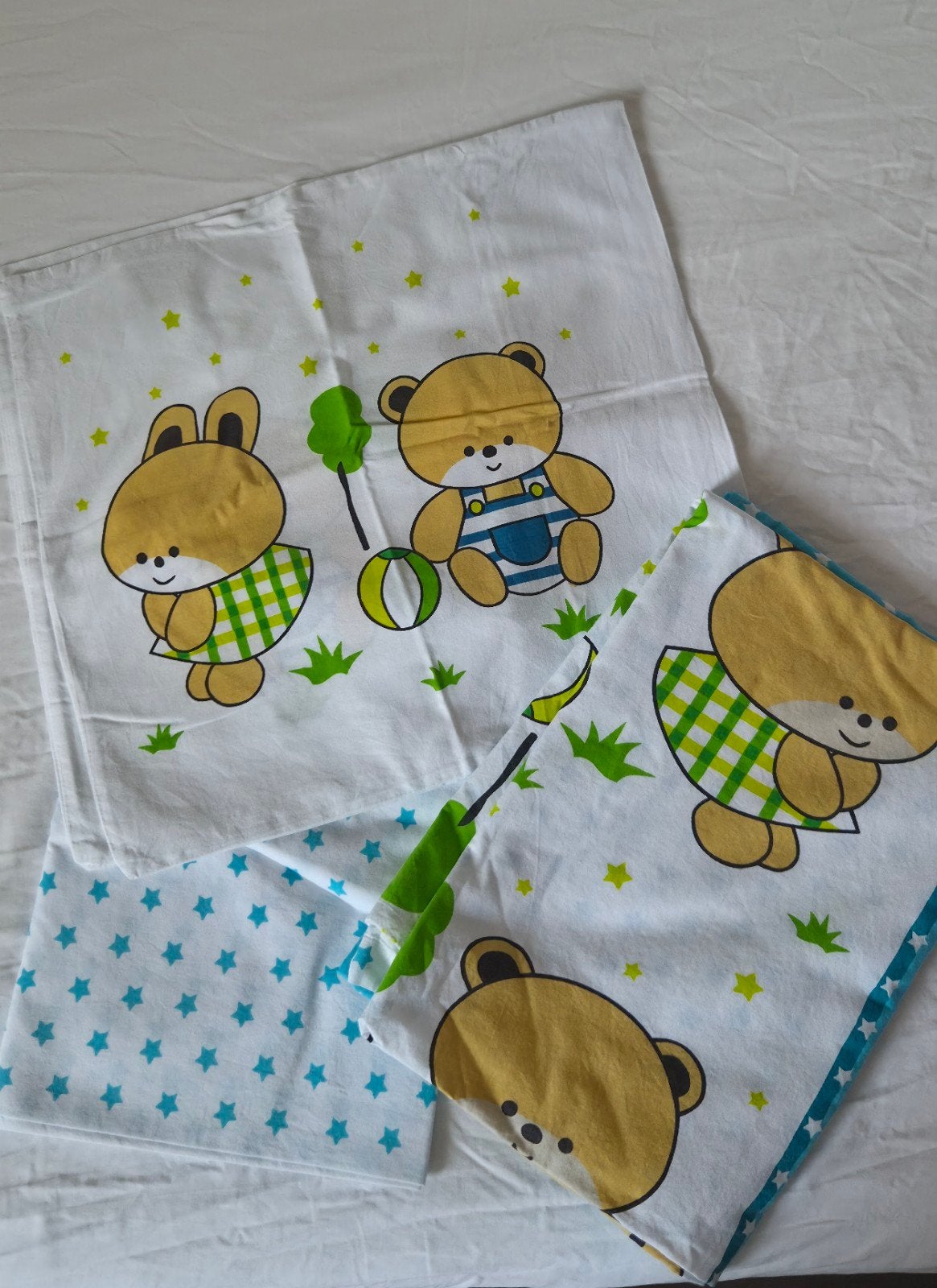 Dekbedovertrekken en dekens voor baby/kind, Set van meerdere stuks, Gebruikt, Jongetje of Meisje, Wit