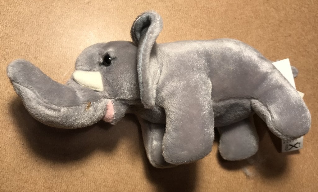 olifant, knuffel, Anna Club Plush, Met label, Grijs, Ophalen of Verzenden, Zo goed als nieuw