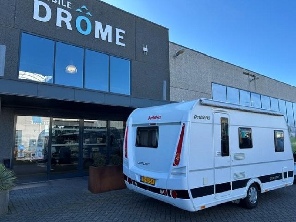 Dethleffs Camper 390 FS Mover amp; luifel, Bedrijf, Treinzit, Dethleffs, Schokbreker