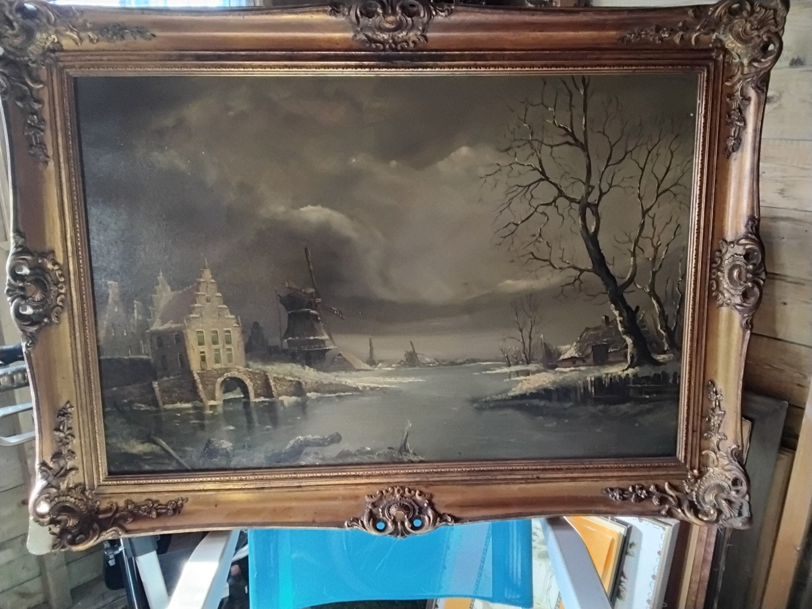 Schilderstuk van Frits Meijer 108 x 78, Ophalen of Verzenden