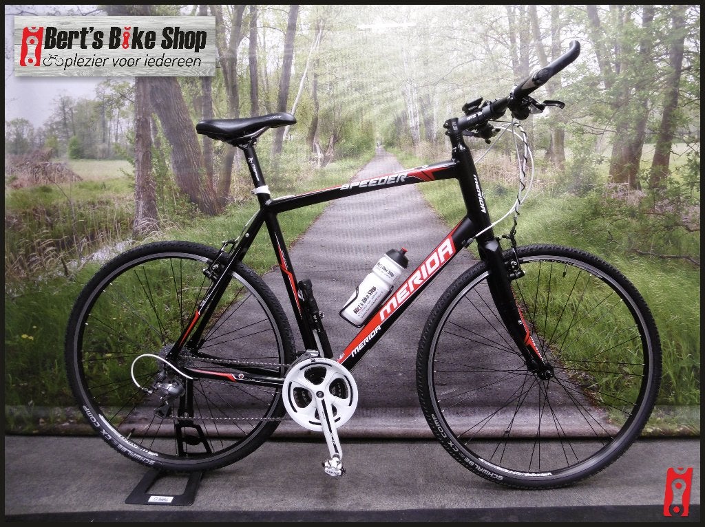 gebruikte Merida Speeder T2, 59cm, 27-speed, 28 inch, Gebruikt, Velgrem, 57 tot 61 cm