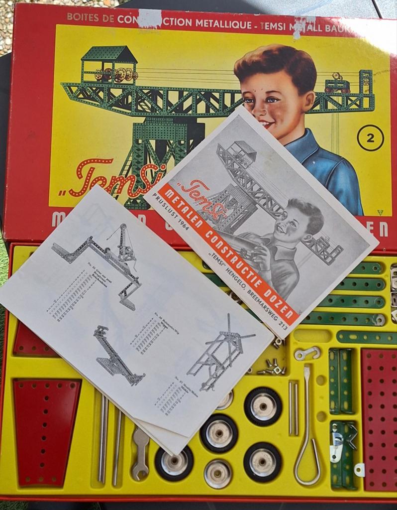 Vintage Temsi Metalen Constructie Doos nr. 2 (1964), Ophalen, Gebruikt, Overige merken