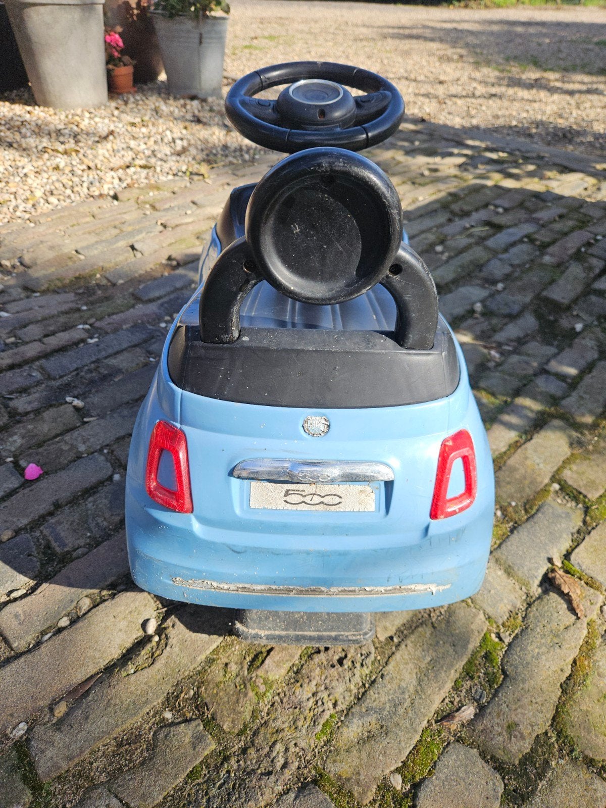 Blauwe Fiat 500 loopauto voor kinderen, Ophalen, Gebruikt, Loopvoertuig