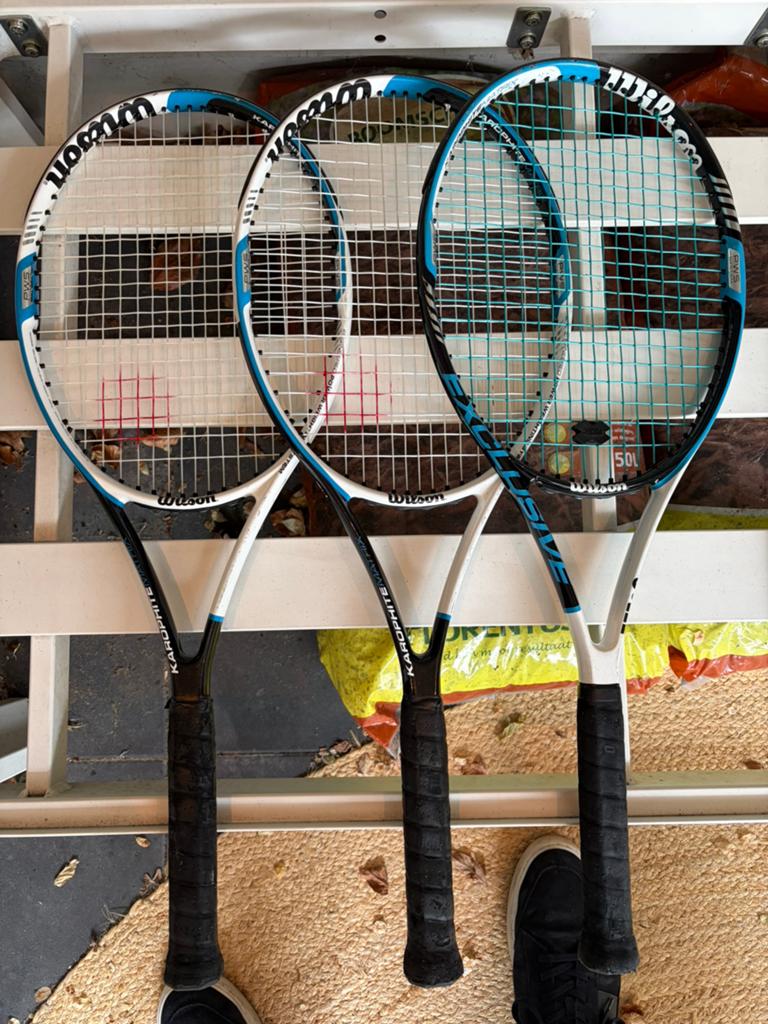 50 euro voor alle Rackets Wilson, Prince O3, TechnoPro, Ophalen, Gebruikt, Racket, Wilson
