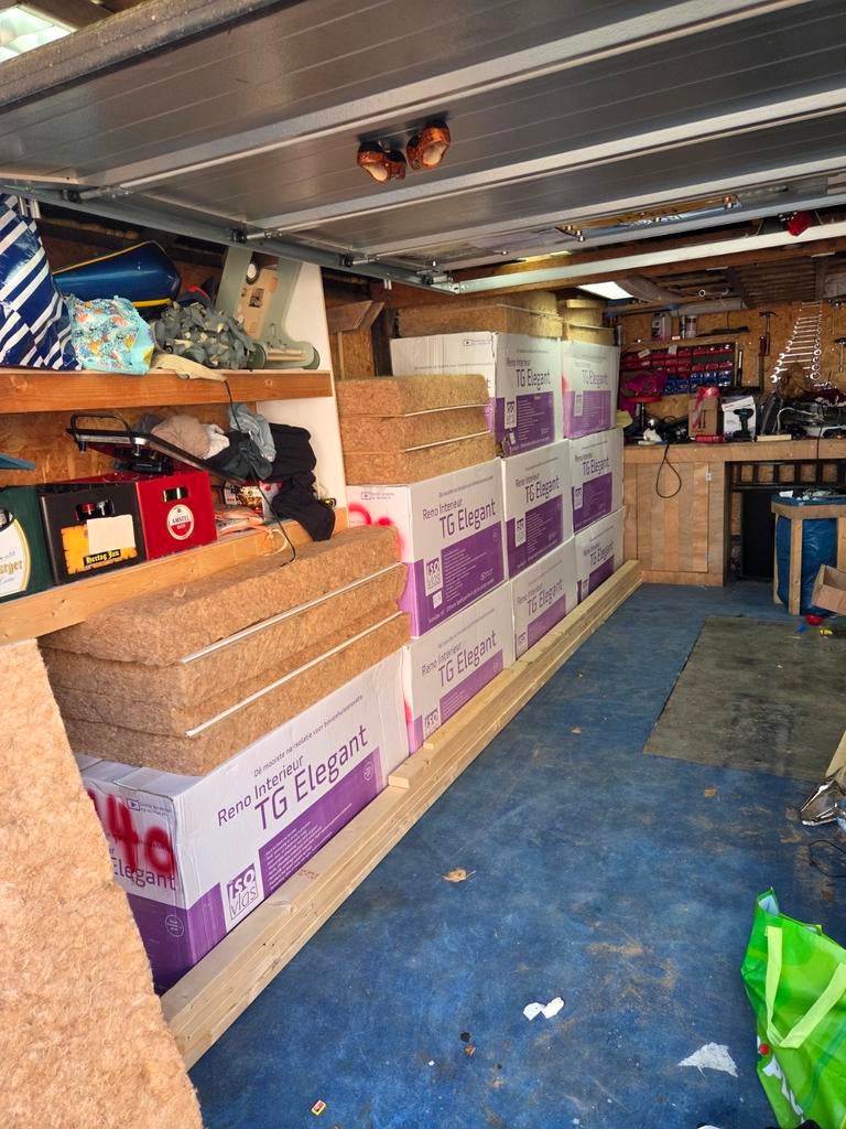 Isovlas isolatie met afwerkplaat veer en groef, 12 cm of meer, Nieuw, Ophalen of Verzenden, 15 m² of meer