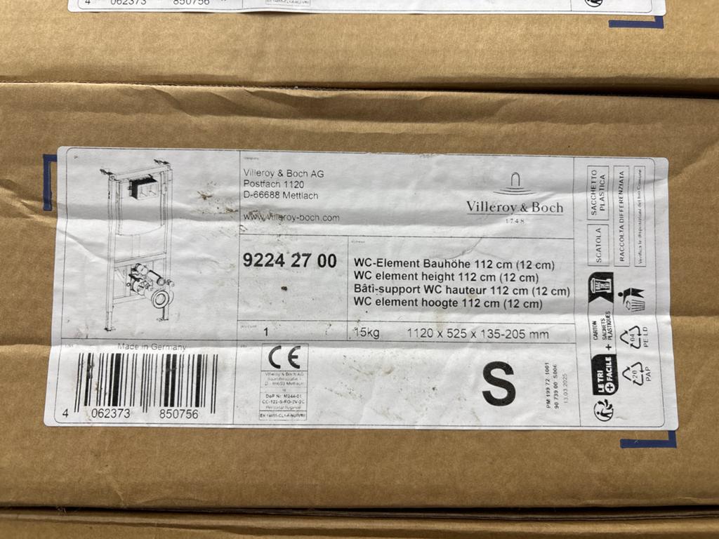 Villeroy & Boch WC-element en bedieningsplaat, Ophalen, Nieuw, Toilet