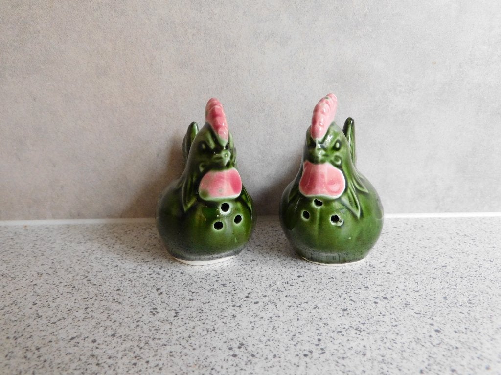 Peper en Zoutstel Kip Groen, Overige merken, Keramiek, Overige typen, Ophalen of Verzenden