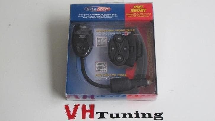 Caliber PMT550BT bluetooth handsfree kit en FM transmitter, Auto diversen, Carkits, Ophalen of Verzenden, Nieuw