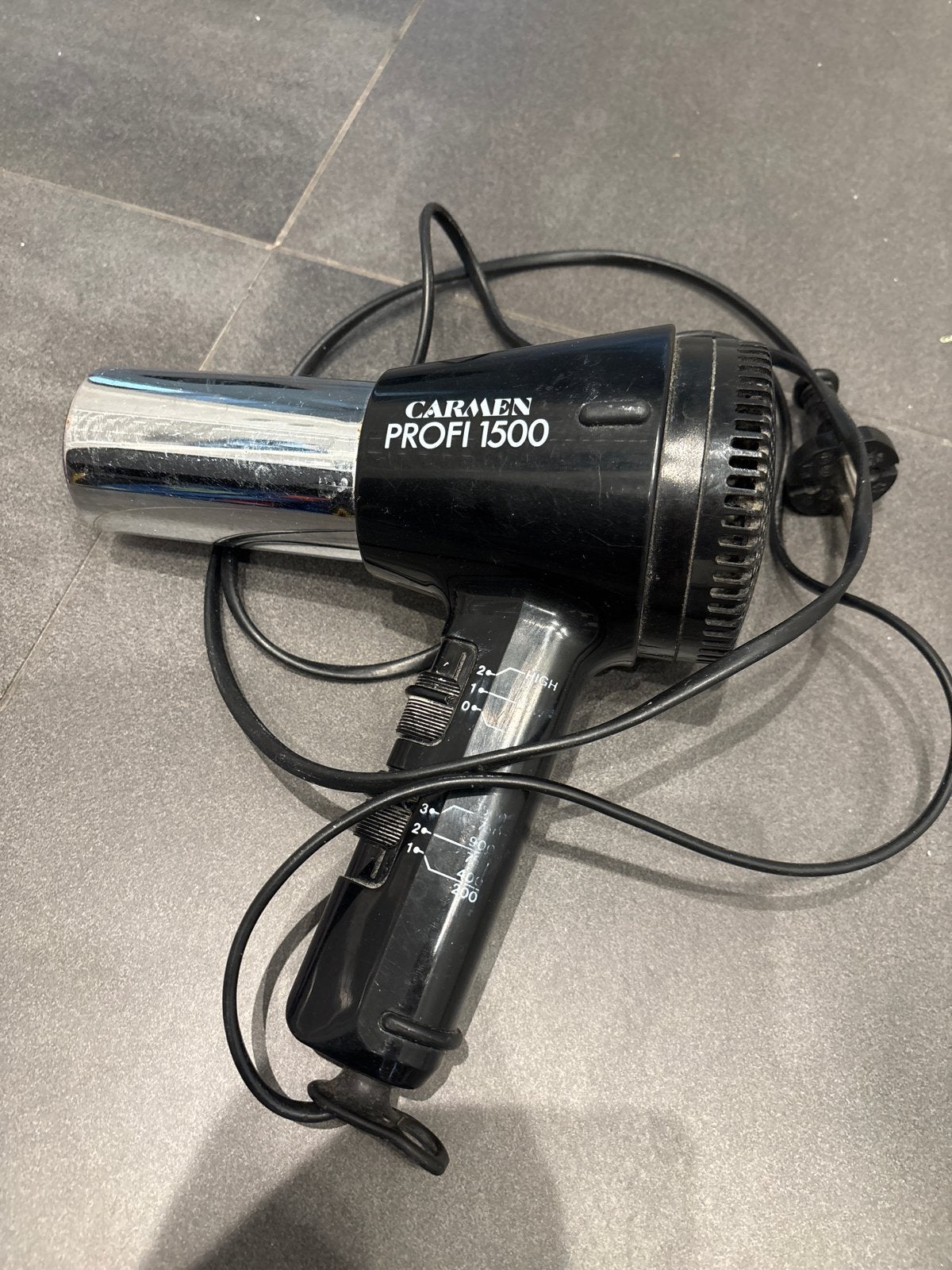 Carmen Profi 1500 Föhn - Vintage Haardroger, Ophalen of Verzenden, Gebruikt, Haarverzorging