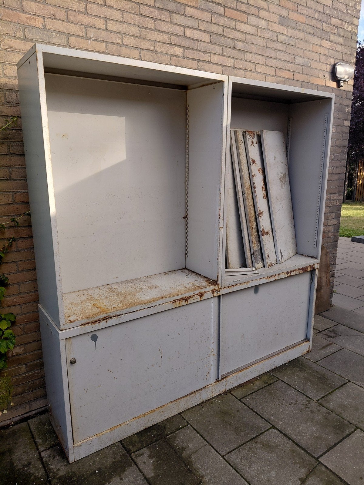 Metalen archiefkast / opbergkast met roest, Ophalen, Gebruikt