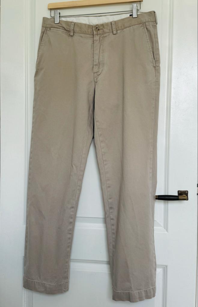 Ralph Lauren beige chino broek, Ophalen of Verzenden, Zo goed als nieuw, Maat 48/50 (M), Beige
