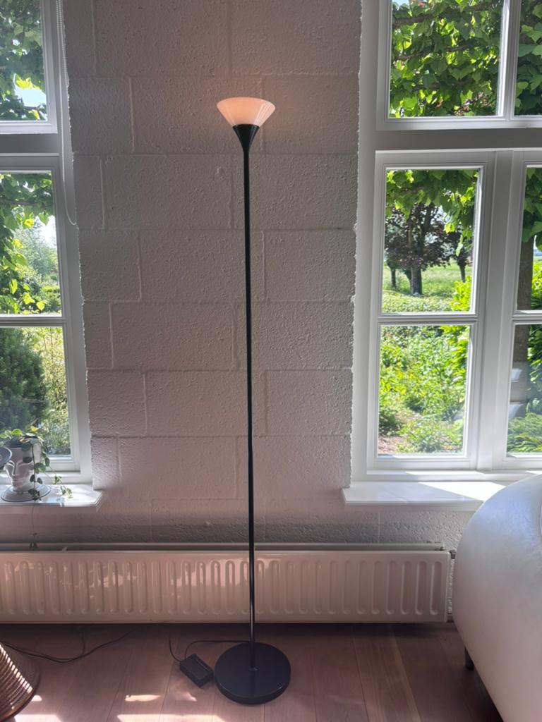 Retro vloerlamp varylight firenze italy uplighter, Ophalen, Gebruikt, Glas, 150 tot 200 cm