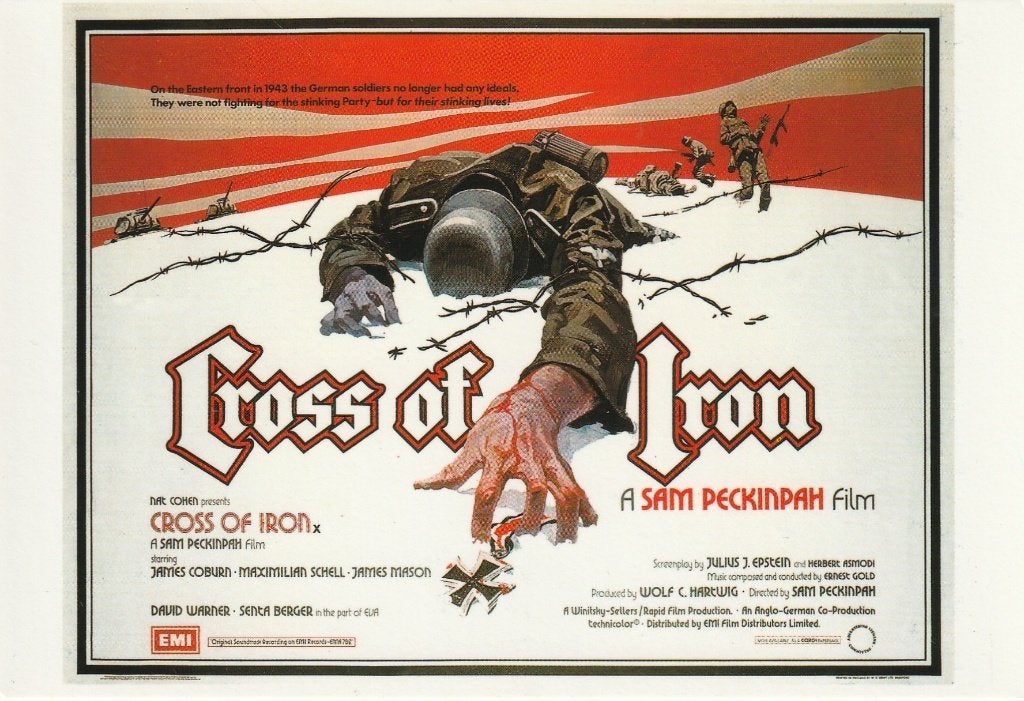 Kaart "Cross Of Iron", Verzamelen, Verzenden, 1980 tot heden, Ongelopen, Cultuur en Media