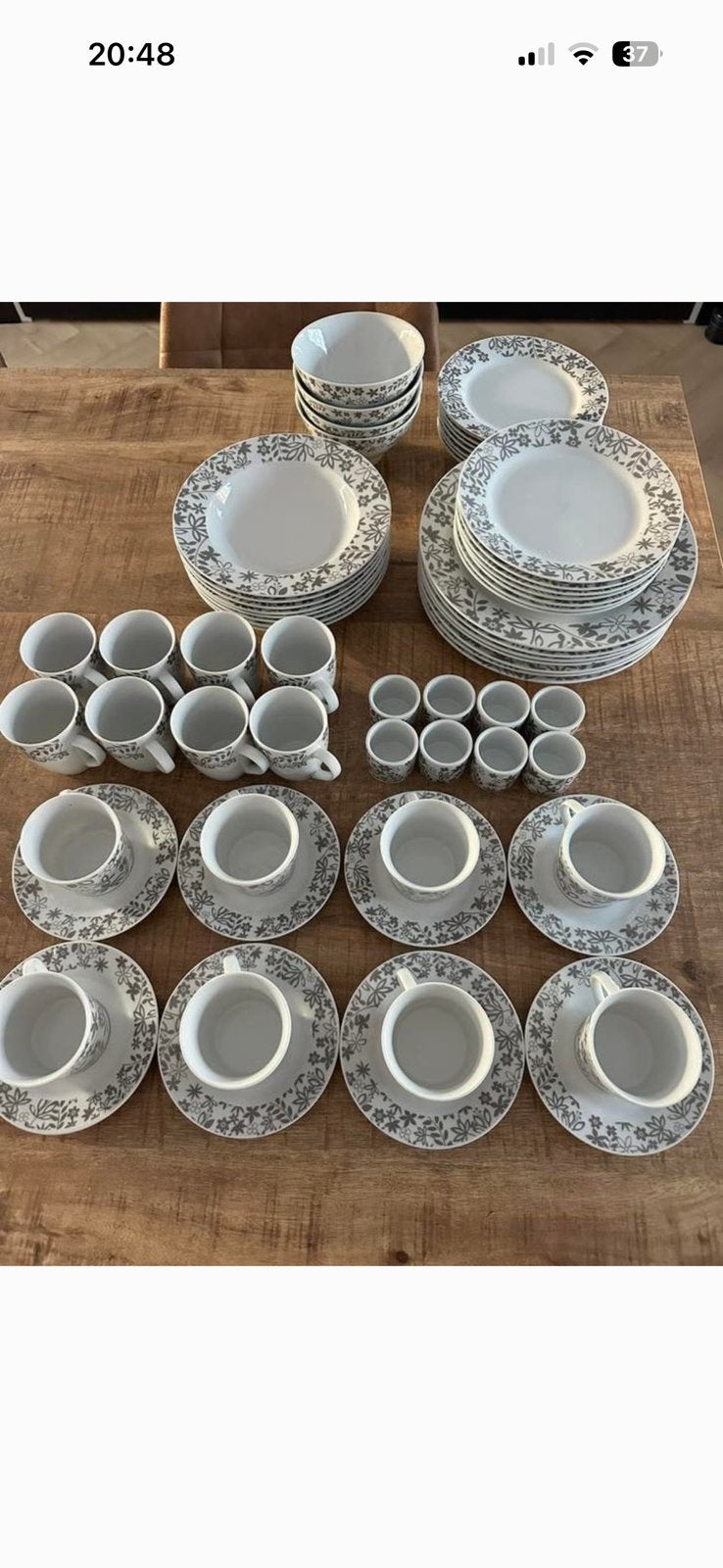 8 persoons servies, Ophalen, Porselein, Overige stijlen, Bord(en)