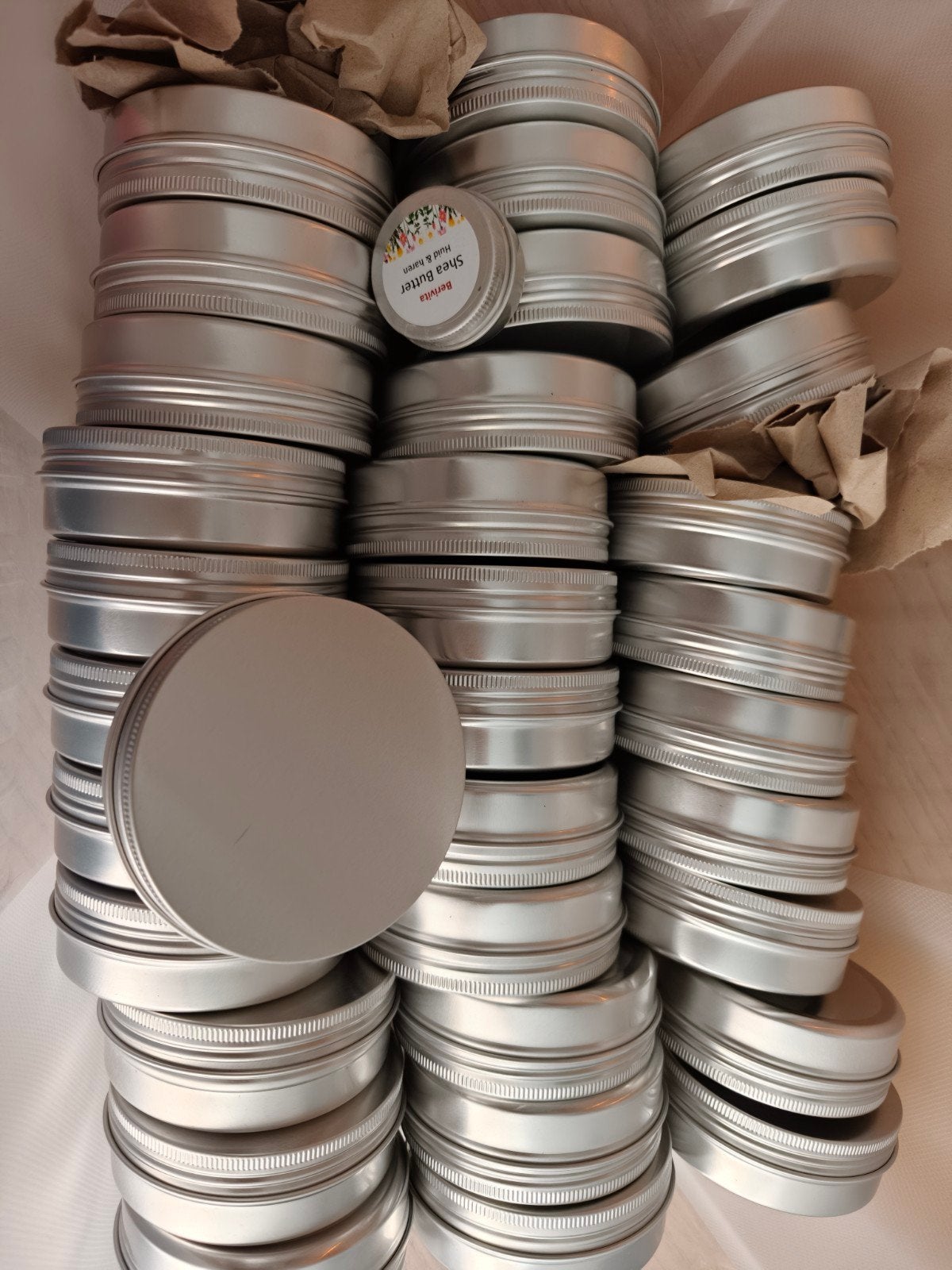 Aluminium blikjes voor zelf crème of zalf te maken, knutselp, Zilver, Overige thema's, Nieuw, Overige merken