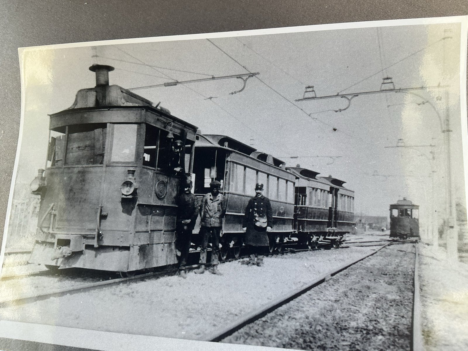 Historische foto: Gehuurde locomotief Veur 1924, Verzenden, Gebruikt, Trein, Kaart of Prent