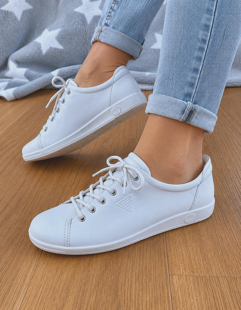 Ecco witte leren sneakers - maat 41 - nette staat, Kleding | Dames, Schoenen, Ecco, Wit, Ophalen of Verzenden, Sneakers of Gympen