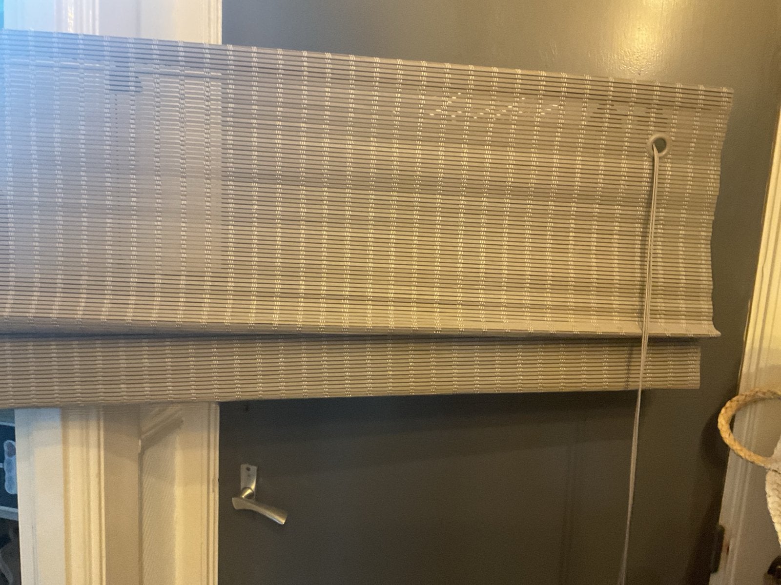 Nieuw Geweven Houten Vouwgordijn Taupe 1400x1400, Ophalen, Gebruikt, Bruin, Hout