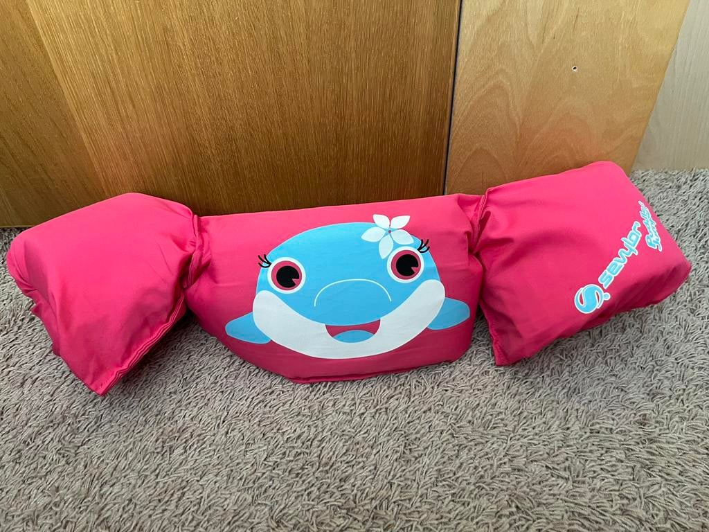 Sevylor puddle jumper dolphin roze 15-30 kg, Meisje, One size, Ophalen of Verzenden, Zo goed als nieuw