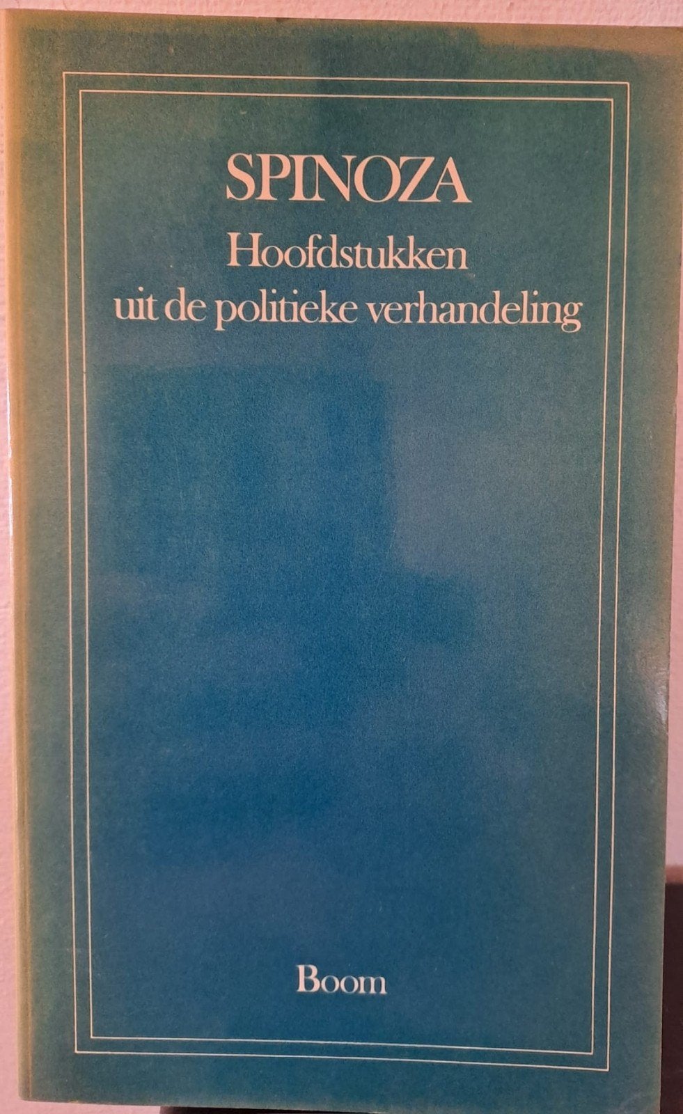 Spinoza: Hoofdstukken uit de politieke verhandeling, Verzenden, Zo goed als nieuw, Praktische filosofie, Spinoza