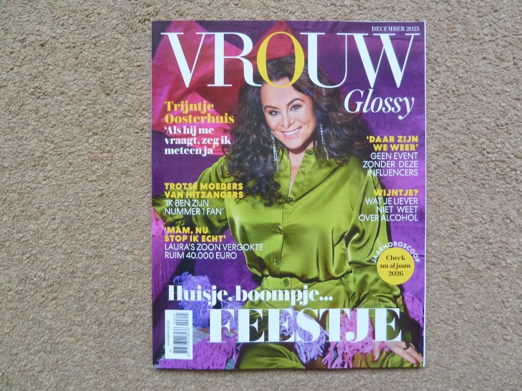 Vrouw Glossy dec 2025, Boeken, Tijdschriften en Kranten, Damesbladen, Ophalen of Verzenden