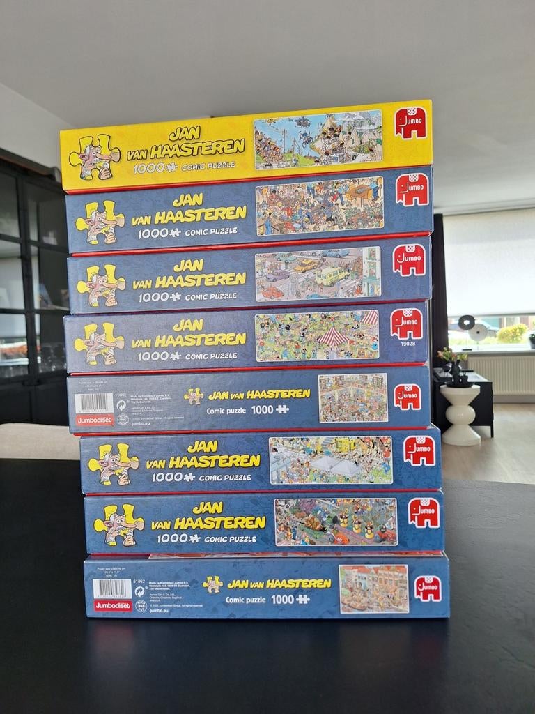 Jan van haasteren puzzels, 1000 stukjes., Ophalen, 500 t/m 1500 stukjes, Zo goed als nieuw