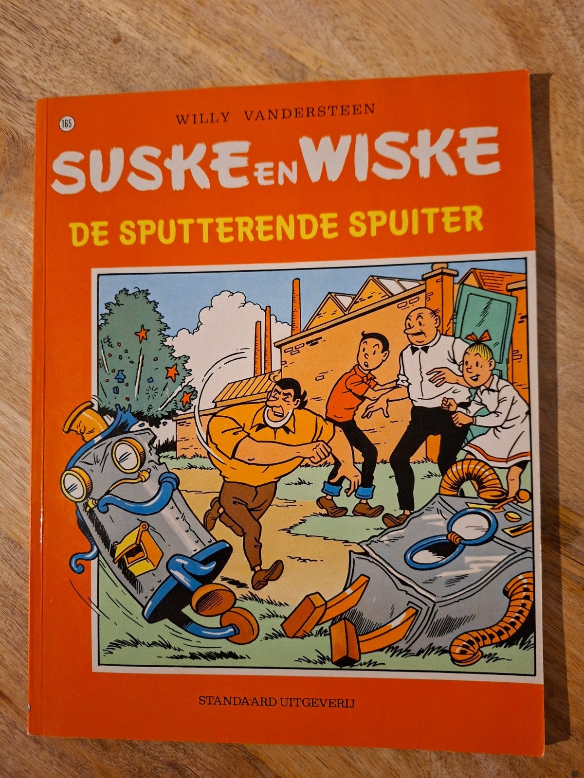 Suske en Wiske - De Sputterende Spuiter (nr. 165), Boeken, Stripboeken, Eén stripboek, Ophalen of Verzenden, Gelezen, Willy Vandersteen