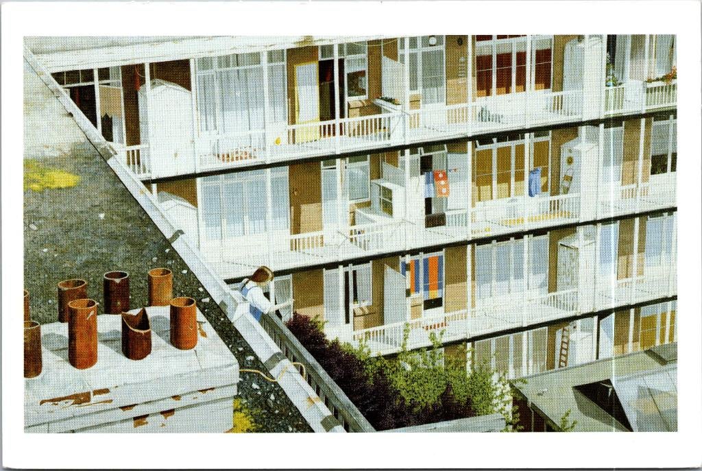 Amsterdam - Uitzicht Rustenburgerstraat, Verzenden, 1960 tot 1980, Ongelopen, Noord-Holland